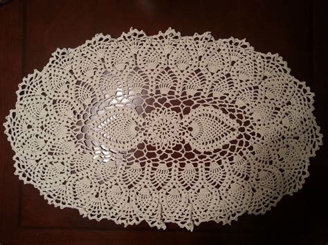 Oval Pineapple Doily Part 2 My Crafts And Diy Projects