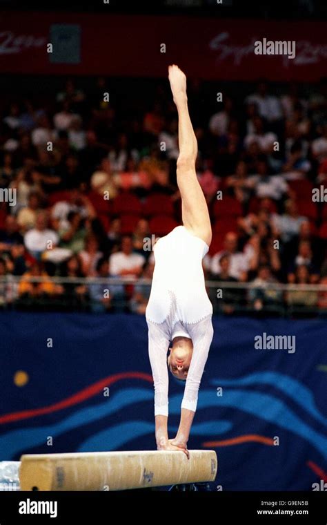 Sydney 2000 Olympics Gymnastics Women S Team Event Russia S Svetlana Khorkina Performs On