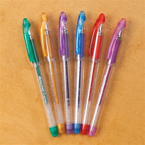 Scented Glitter Gel Pens Set Of 6 Glitter Pens Colored Pens