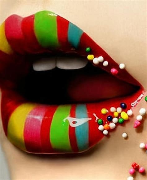 Pin By Teresa Ospina On Whouuwoman Candy Lips Lip Art Rainbow Lips