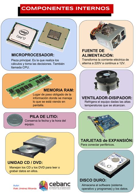 Infografía Componentes Del Hardware