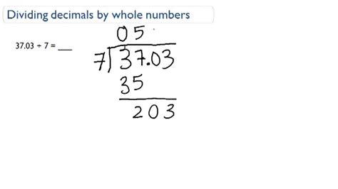 Dividing Decimals By Whole Numbers Video Arithmetic Ck 12