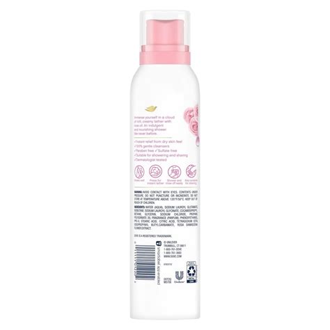 Dove With Rose Oil Body Wash Mousse 103 Oz Shipt