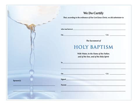Free Printable Baptism Certificates Pdf Baptism Certificates Printable