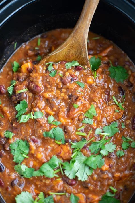 Rinse the lentils in a sieve under cold running water as well. One Pot Sweet Potato Lentil Chili - Stacey Homemaker