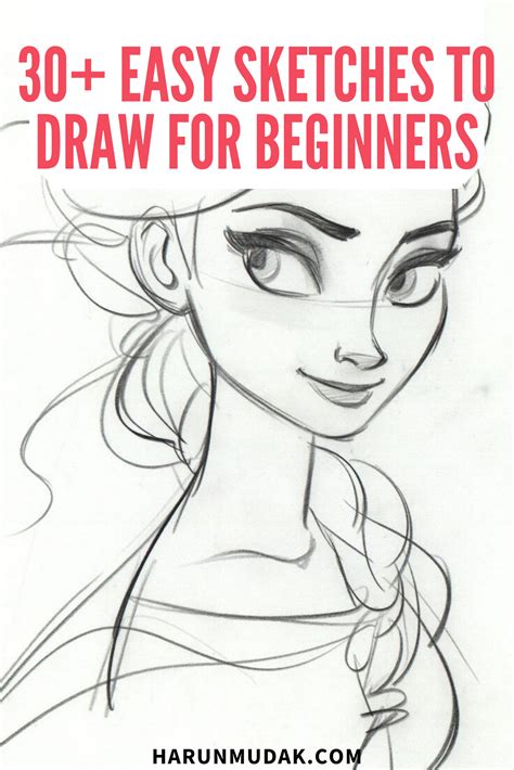 30 Easy Sketches To Draw For Beginners Drawing For Beginners Easy