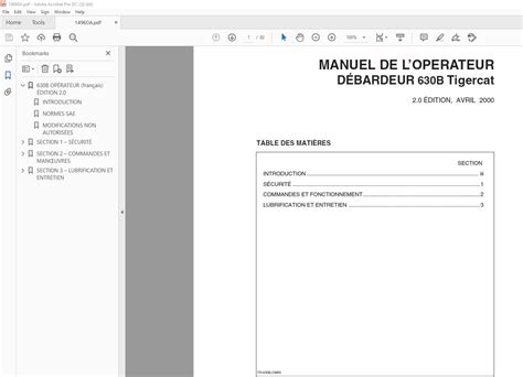 Tigercat B DÉBARDEUR MANUEL DE LOPÉRATEUR PDF DOWNLOAD French