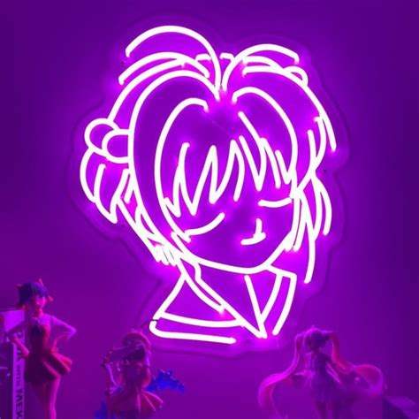 Anime Neon Sign Anime Led Custom Neon Signhome Etsy