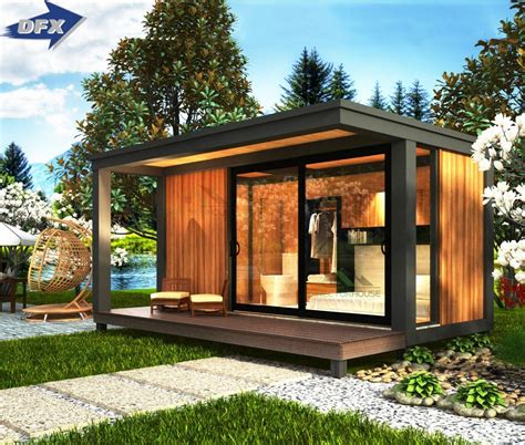 Temporary Small Wooden House Form Container Stock Photo 6433082965