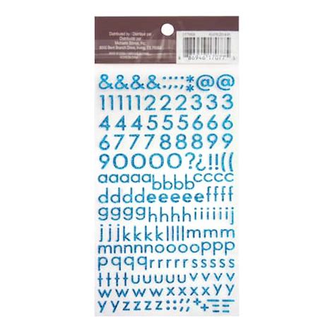 Glitter Block Alphabet Stickers By Recollections™ Michaels