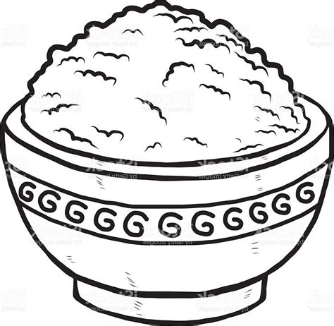 Rice Bowl Drawing At Getdrawings Free Download