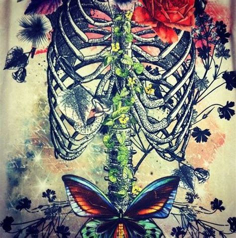 Pin By Haven Q Hale On Unique Iii With Images Flower Art Skeleton