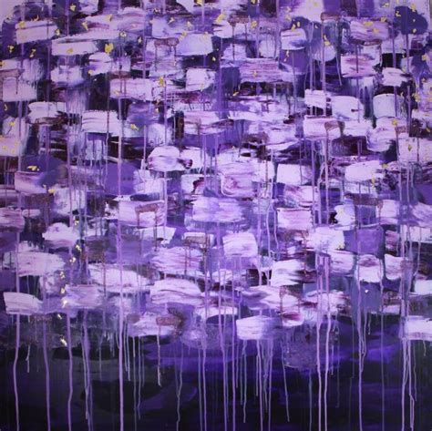 Umeko Abstract Beautiful Original Acrylic Painting Purple