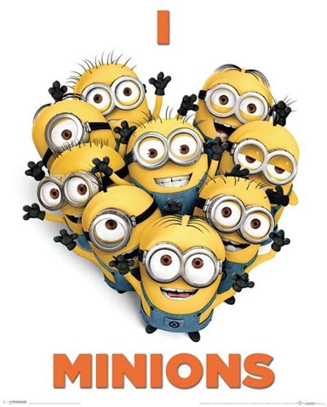 Poster Despicable Me 2 I Love Minions Wall Art Ts And Merchandise