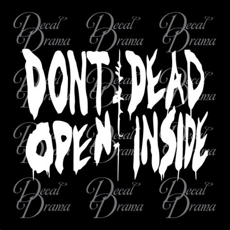 Dont Open Dead Inside The Walking Dead Inspired Fan Art Vinyl Carla
