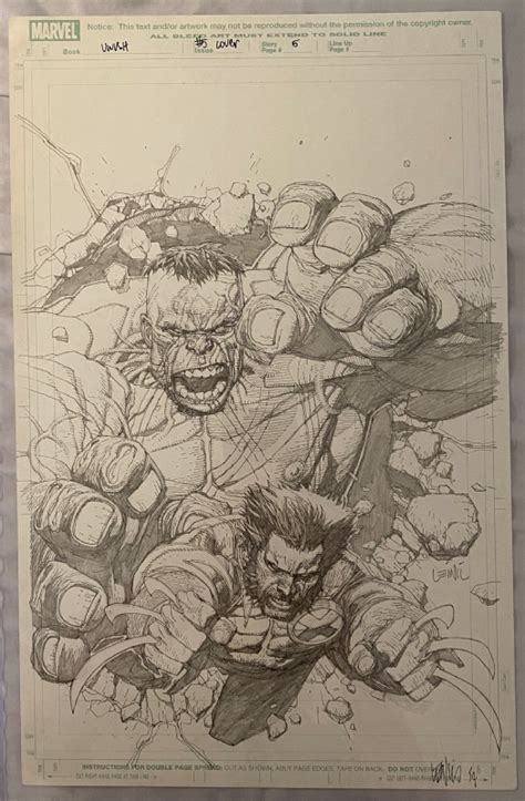 Ultimate Wolverine Vs Hulk 2006 5 Cover By Leinil Yu In Stephen S