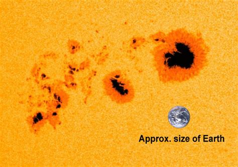 Giant Sunspot Larger Than Earths Diameter Appears On Sun Nasa Astronomy Sunspots