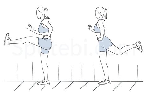 Forward Leg Swings Illustrated Exercise Guide Workout Guide
