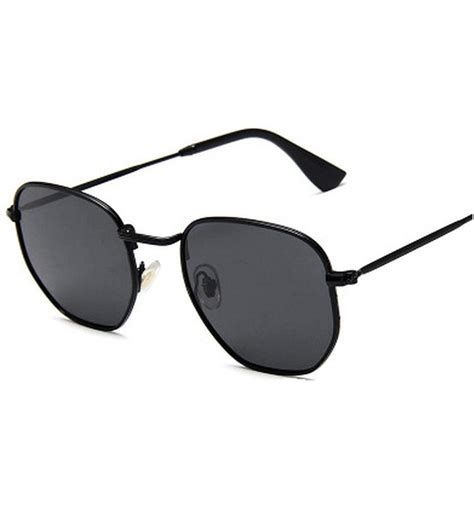 new retro classic small polygon polarized sunglasses men sun glasses women vintage metal frame