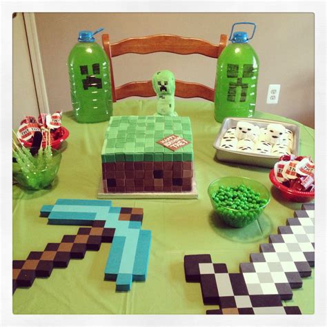Minecraft Party Birthdays Cumpleaños Con Tema De Minecraft