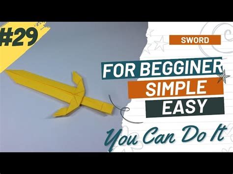 Origami Sword How To Make Origami Sword Easy For Beginner
