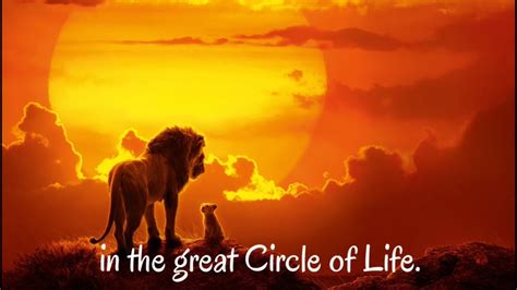 Mufasa The Great Circle Of Life Youtube