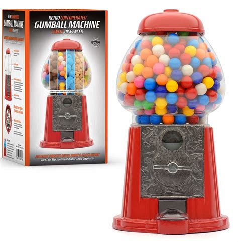 Large Retro Coin Operated Gumball Machine Sweet Dispenser At Mighty