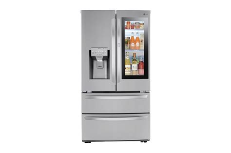 Lg Lrmvs S Cu Ft Smart Instaview Door In Door Double Freezer Refrigerator With Craft