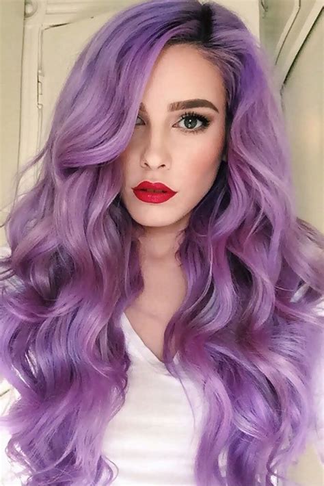 13 Glamorous Violet Hair Color Ideas Cores De Cabelo Inspiração