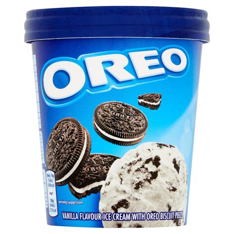 Oreo Vanilla Flavour Ice Cream With Oreo Biscuit Pieces 480ml Ice