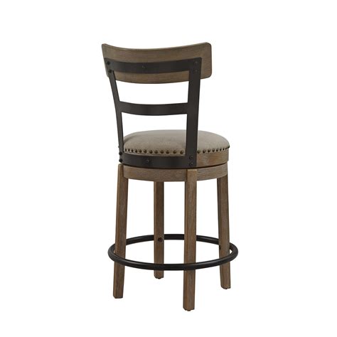 Ball And Cast Swivel Counter Height Barstool 24 Inch Seat Height Taupe