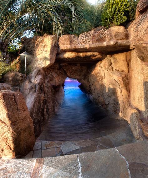 Water Caves Grotto Custom Pool Caves Lagoon Cave Entrance Cool