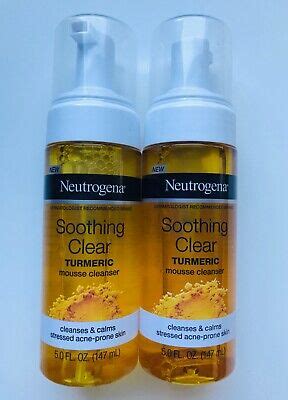 Neutrogena Soothing Clear Turmeric Mousse Cleanser Oz Pack
