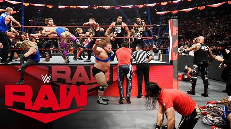 Raw Smackdown And Nxt Superstars Clash In All Out Brawl Raw Nov