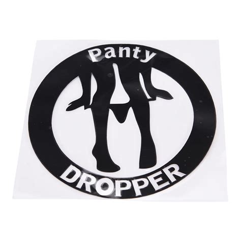 car decor accessory funny pattern motor decal safety warning car stickers 1 pc panty dropper car