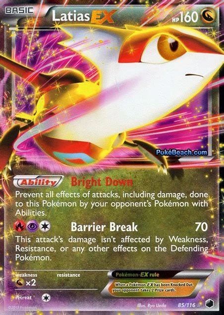 Latias Ex 85116 Carta Pokémon Tcg Bw Plasma Freeze R 3990 Em Mercado Livre