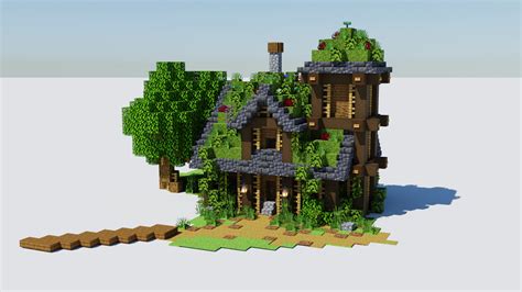 Artstation Minecraft Moss House