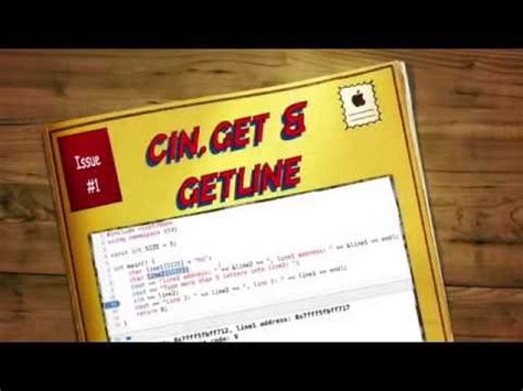 cin get and cin getline - YouTube