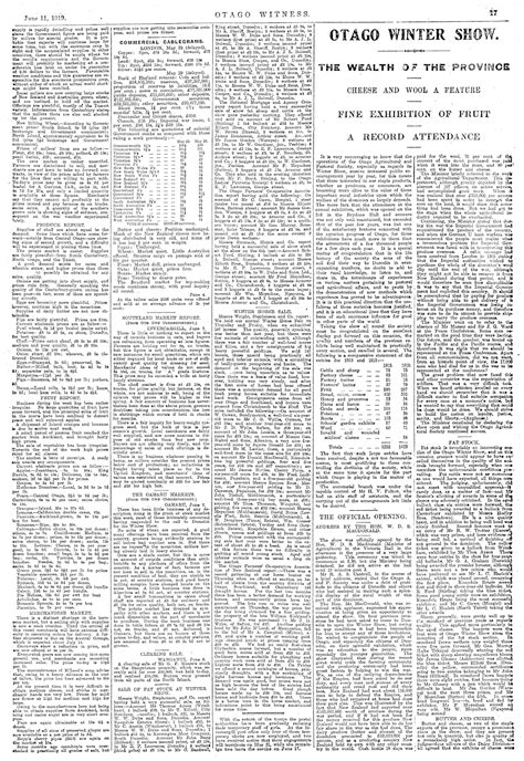 papers past newspapers otago witness 11 june 1919 page 17