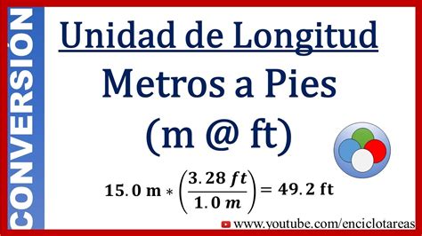 Convertir Metros A Pies M A Ft Youtube