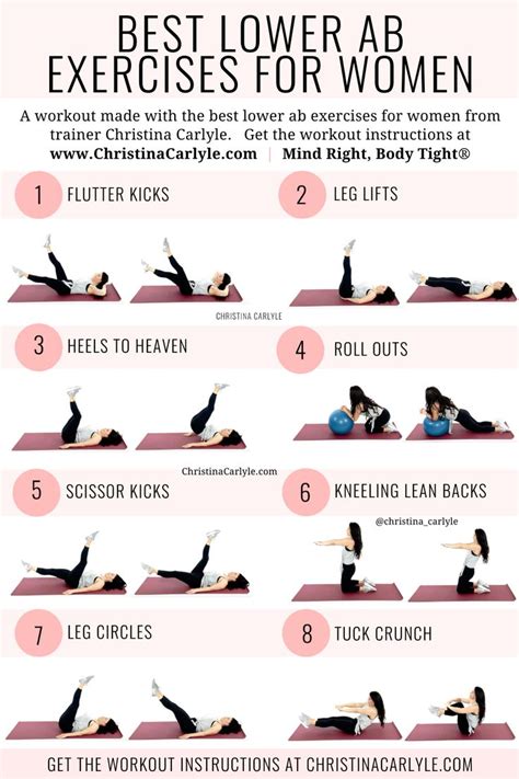 The Best Lower Ab Exercises For Women Abs Workout Lower Ab Workouts