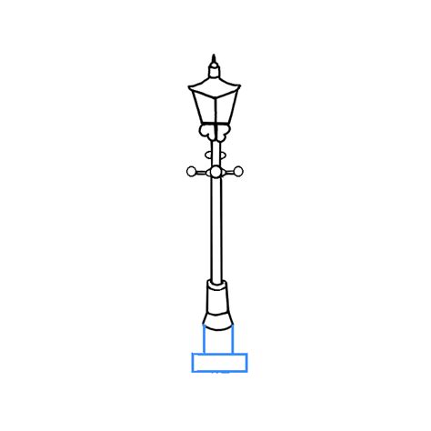 How To Draw A Lamp Post Step By Step Easy Drawing Guides Drawing Howtos