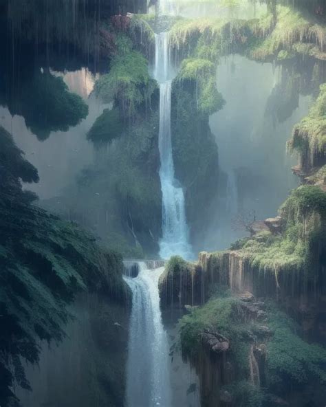 Upside Down Waterfall Ai Photo Generator Starryai