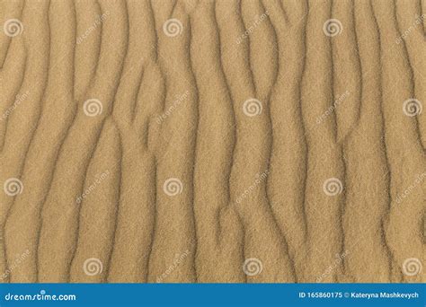 Sand Background Sandy Waves On Windy Day On The Beach Or In Desert