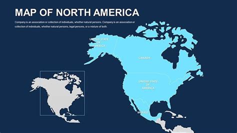 Editable North America Powerpoint Maps Download Template