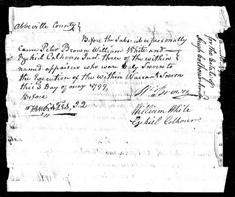 Ezekiel Colhoun, Son of Ezekiel Calhoun and Jean/Jane Ewing: New