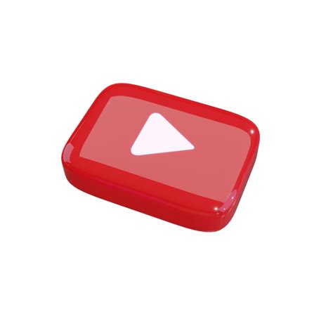 Glossy Youtube 3d Render Icon 9826620 Png
