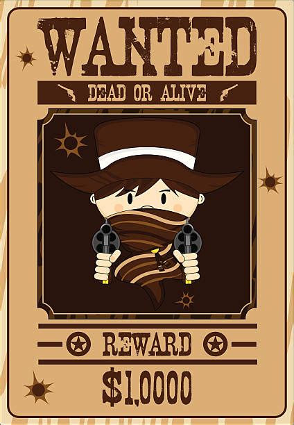 Wanted Western Poster Clip Art Illustrations Royalty Free Vector
