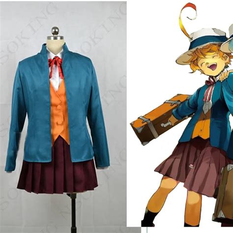 Anime The Promised Neverland Emma Norman Ray Cosplay Costume Custom Made Aliexpress