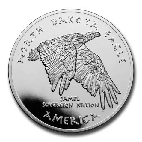 Buy 2020 1 Oz Silver State Dollars North Dakota Eagle Apmex